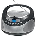Clatronic SR 777 CD Radio (FM-Tuner, Breitband-Lautsprecher) schwarz-silber