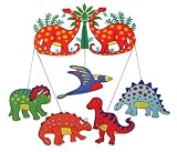 Enlarge toy image: Wooden Dinosaur Mobile - infant and baby development