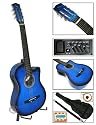 New Blue Electric Acoustic Guitar Cutaway Style W/ Accessories