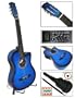 New Blue Electric Acoustic Guitar Cutaway Style W/ Accessories