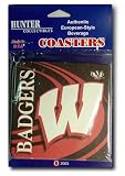 University of Wisconsin Six Piece Paper European-Style Beverage Coasters