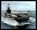 M F Winter Uss John C. Stennis Cvn 74 Black Wood-Mounted Art Poster Print - 20