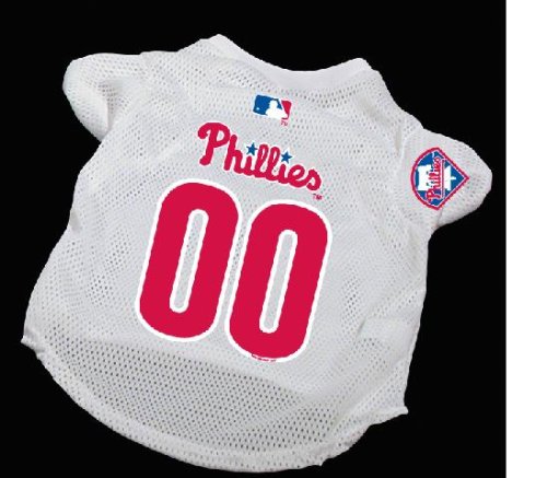 Officially Licensed By the MLB - Philadelphia Phillies Dog Baseball Jersey - Medium