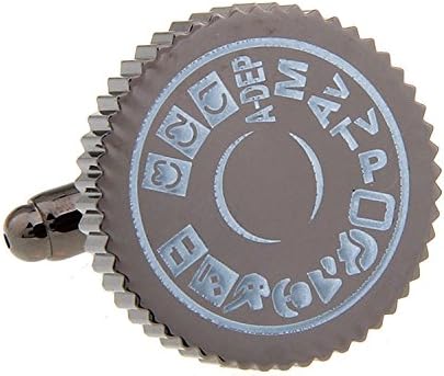 JustSong Camera Mode Dial Photographer Cufflinks
