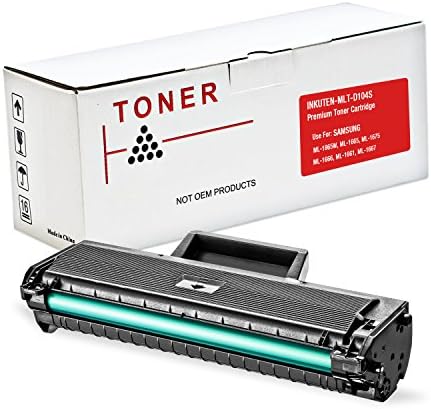 INKUTEN © Compatible Samsung MLT-D104S, 104S, MLTD104S/XAA 1.5K Black Laser Toner Cartridge for Samsung ML-1865W, ML-1665, ML-1675, ML-1666, ML-1661, ML-1667 Printers