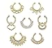 Gold IP Non-Piercing Septum Hanger 3/8