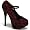 TEEZE-07L, 5 3/4" Pump Red-Black Lace Size 7