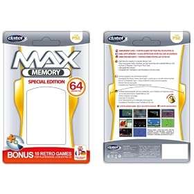 Special Edition PS2 64MB Max Memory Card - With 10 Free Classic Retro Games