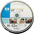 HP CD-R 52�{���E10���E���C�h�v�����^�u�� �yHP2CD-R52X10PW�z