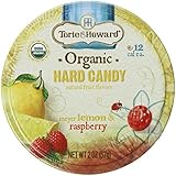 Torie and Howard Organic Hard Candy Lemon and Raspberry, 2 Ounce