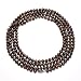 Sterling Silver Dyed Chocolate Freshwater Cultured Pearl A Grade  6.5-7mm Necklace, 60\