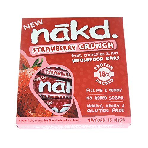 Nakd Strawberry Crunch Bars (4x30g) - Pack of 6