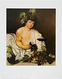 Michelangelo Merisi da Caravaggio (Bacchus) Art Poster Print - 22 X 28