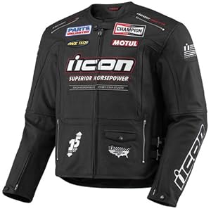 ICON VICTORY HERO LEATHER JACKET - FREE US CONT. SHIPPING - NEW (MEDIUM, BLACK)