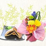 そのまま飾れるブーケとスイーツのセット