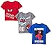 Marvel Boys' 3-Pack T-Shirt, Red/Grey/Blue, 4T