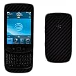 Skinomi TechSkin - Carbon Fiber Skin Protector Shield Full Body + Screen Protector for BlackBerry Torch 9800 + LIFETIME REPLACEMENTS