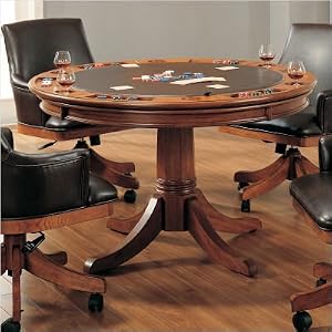 Park View Game Table in Medium Brown Oak by 