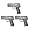 N&B® Grosse Softair Pistole 3 Stück 3er Set