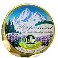 La Vie de La Vosgienne Peppermint Hard Candy, 1.76-Ounce Tins (Pack of 10)