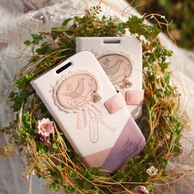 The Secret Garden (Galaxy S4/iPhone5/note2 / number of model) Diary type - violet bird, Galaxy S3 3g