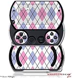 PSPgo Skin and Screen Protector Kit - Argyle Pink and Blue fits Sony PSP go ....