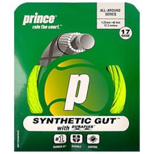 Prince Synthetic Gut with Duraflex White Tennis String
