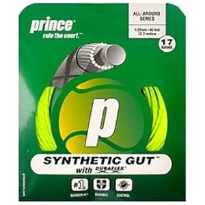 Prince Synthetic Gut with Duraflex White Tennis String