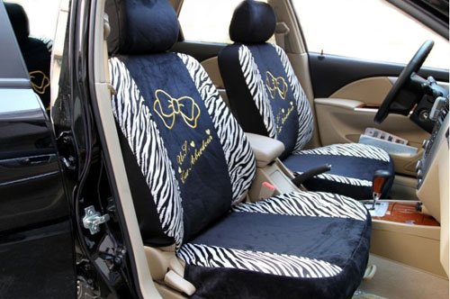 Kitty Zabra Auto Car Front Rear Back Saddle Seat Cover Cushion 10pcs EMS Shipping ZJ000178