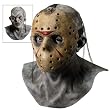 Adult Licensed Deluxe Jason Overhead Latex Mask with Removable Mask