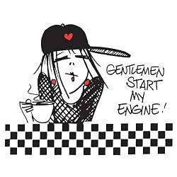 Gentleman Start My Engine - White Nightshirt in a Bag (Discontinued Style)