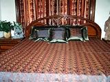7p Darkslateblue Floral Sari India Bedding Bedspread Duvet King/ Queen.