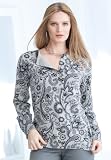 Jessica London Plus Size Cotton Long Sleeve Henley