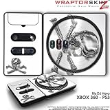 DJ Hero Skin Chrome Skulls on White fit XBOX 360 and PS3 (DJ HERO NOT INCLUDED)