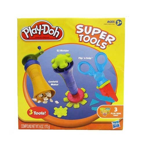 Play-Doh Super Tools - Confetti Maker, EZ Molder, Flip 'n Snip