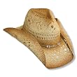Western Cowgirl Hat with Glass Beads by Dorfman Pacific
