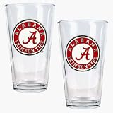 Alabama Crimson Tide 2 Piece Pint Ale Glass Set