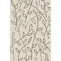Stick Leaf Carolina Fleece Rug - Beige (28x44")