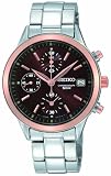 Seiko Women's SNDY44 Stainless Steel Analog with Brown Dial Watch