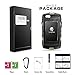 iPhone 6 Case: LongRise Slim Defender iPhone 6s Hybrid Rubber Silicone+PC Running Case with Touch ID and Hook for iPhone 6 6S 4.7 inch (Black+Army Green)