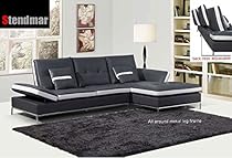 Sale Modern Gray White Bonded Leather Sectional Sofa Set Sectional Sofa Best
