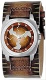 Fossil Gents Brown Leather Cuff Watch - BG1079