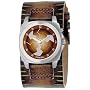 Fossil Gents Brown Leather Cuff Watch - BG1079