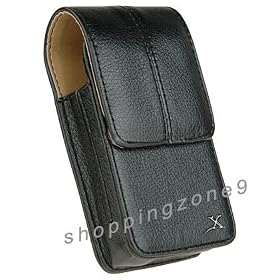 FOR Treo: Plam Centro 690/ 750/ 680 / 700P / 700W / 755P PREMIUM VERTICAL BLACK CASE POUCH HOLSTER.