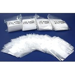 500 Zipper Block Bags Resealable Plastic Baggies 2" x 2"