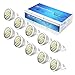 Elinkume GU10-LED 6500k Spotlight Bulbs - 5W 500lumen 110V 3000K 120 Degree Beam Angle 10 Pack