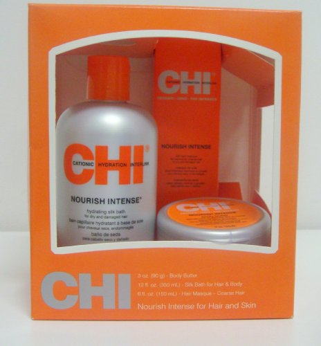  CHI Nourish Intense Hydrating Silk Bath Set for Hair and Skin 