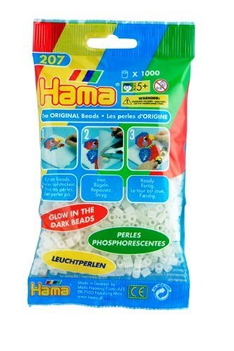 Childrens Toyshop  Toys : Hama Beads - Night Glow (1000 Midi Beads)