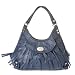 Junior Drake Rouched Seam Group Annette Small Medium Blue Satchel