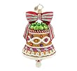Christopher Radko Glass Ginger Bell with Bow Christmas Ornament #1015428